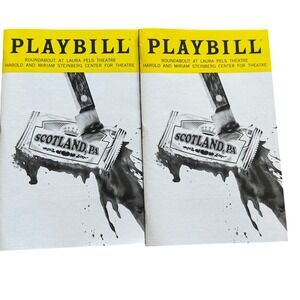 Scotland PA Playbill Lot of 2 Roundabout Theatre Laura Pels Theatre 2019 Musical